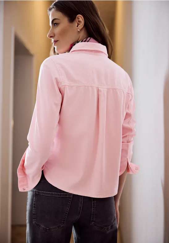 Jeans Overshirt pink washed
