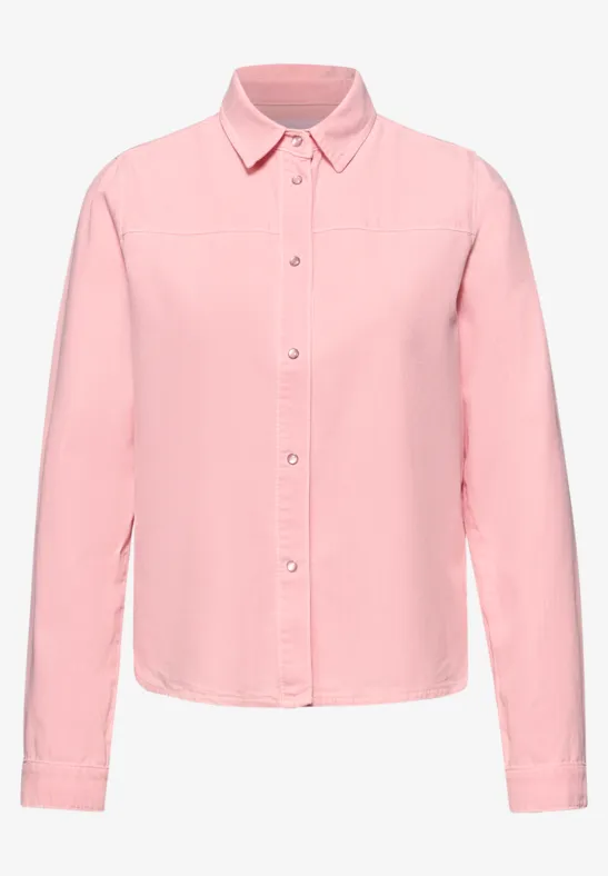 Jeans Overshirt pink washed