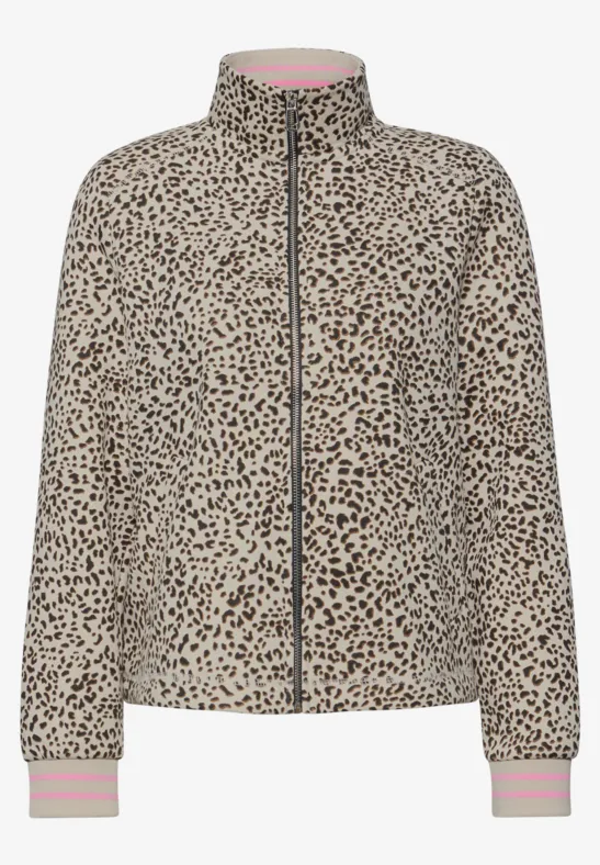 Jacke mit Leo-Muster Black