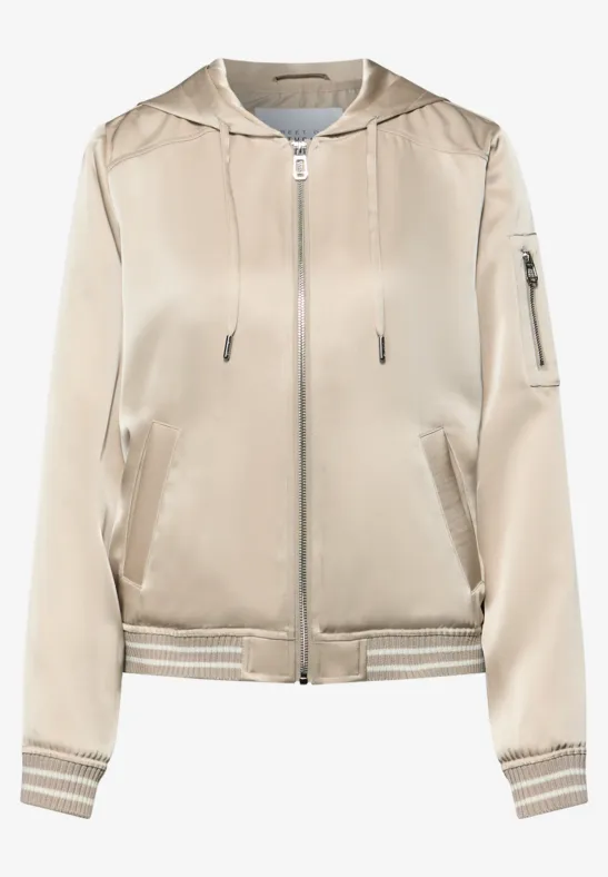 Hoodie blouson stone sand