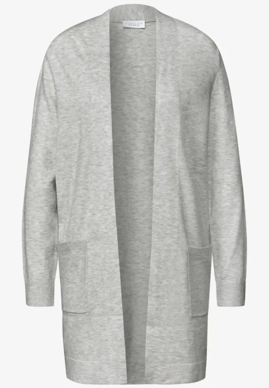 Offener Cardigan heather grey mel.