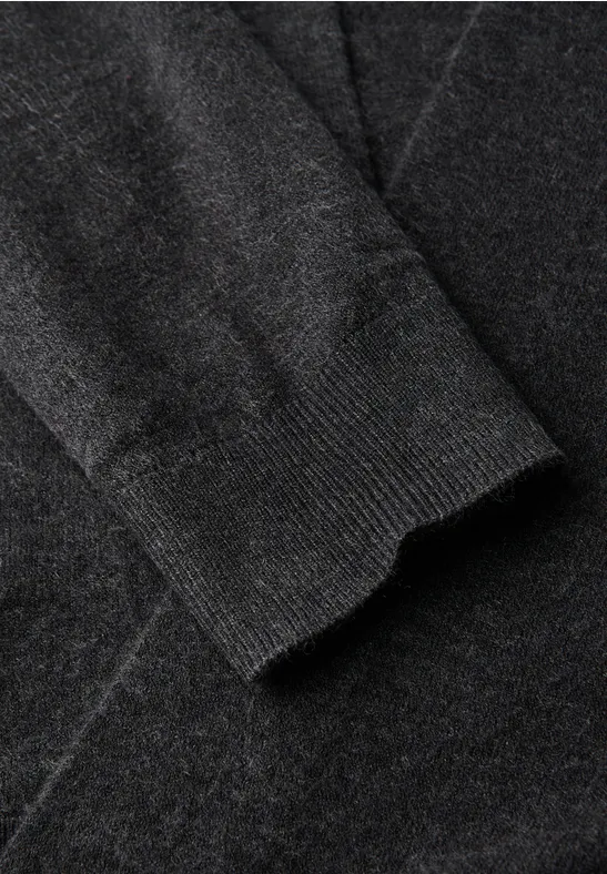 Offener Cardigan industrial grey mel.