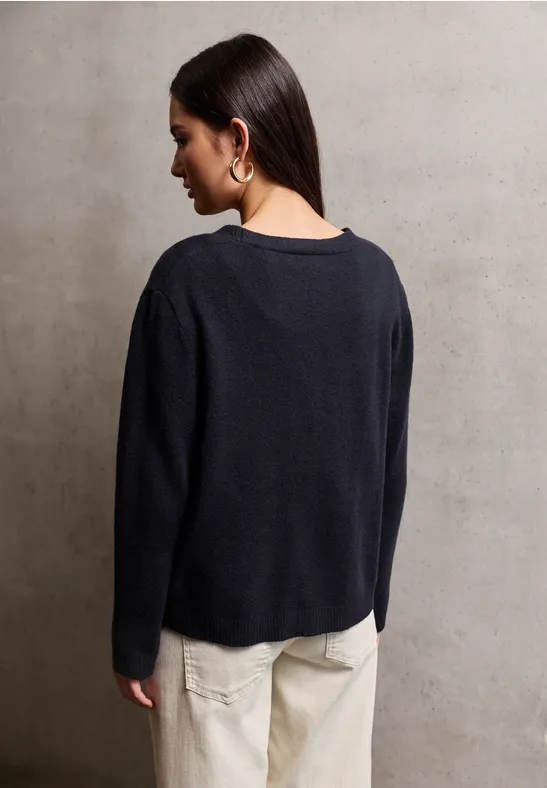 Cosy Basis Vest ink blue night
