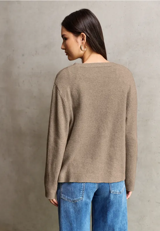 Cosy Basic Cardigan sandstone beige mel.