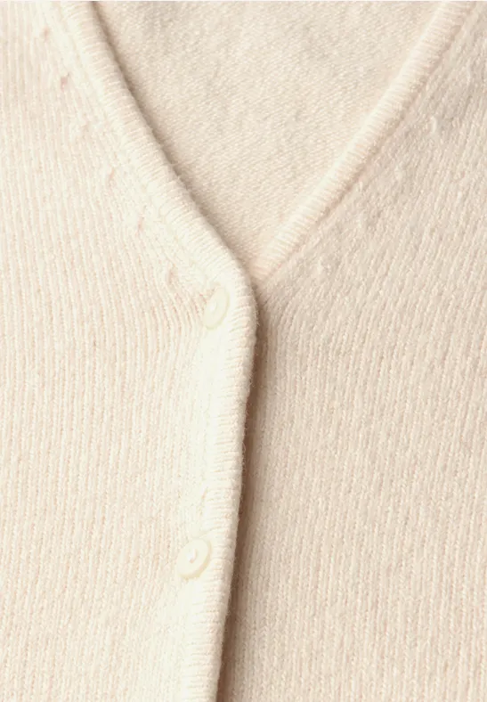 V-Neck Cardigan soft beige