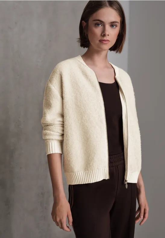 Cosy Bouclé Cardigan soft beige