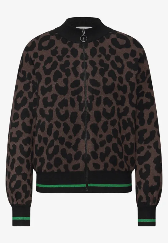 Leo jacquard vest java brown