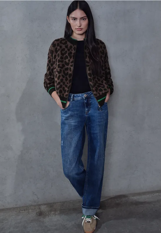 Leo jacquard vest java brown