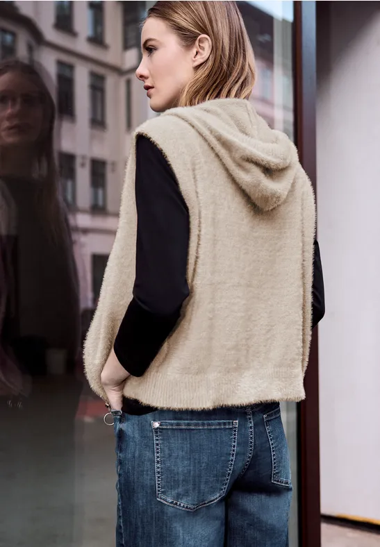 Weiche Weste buffed beige