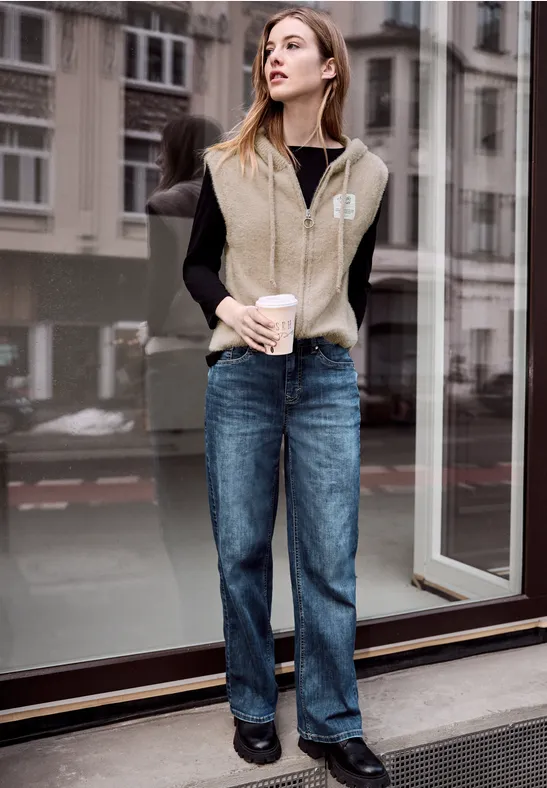 Weiche Weste buffed beige