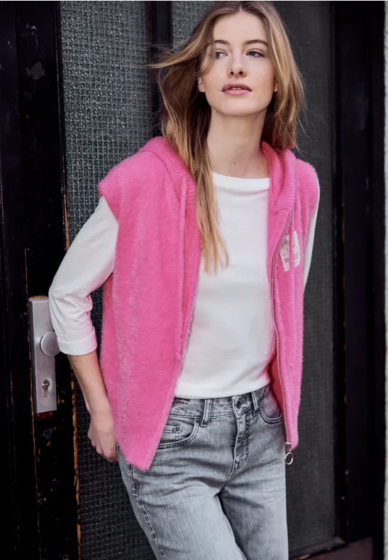 Weiche Weste blazing berry mel.