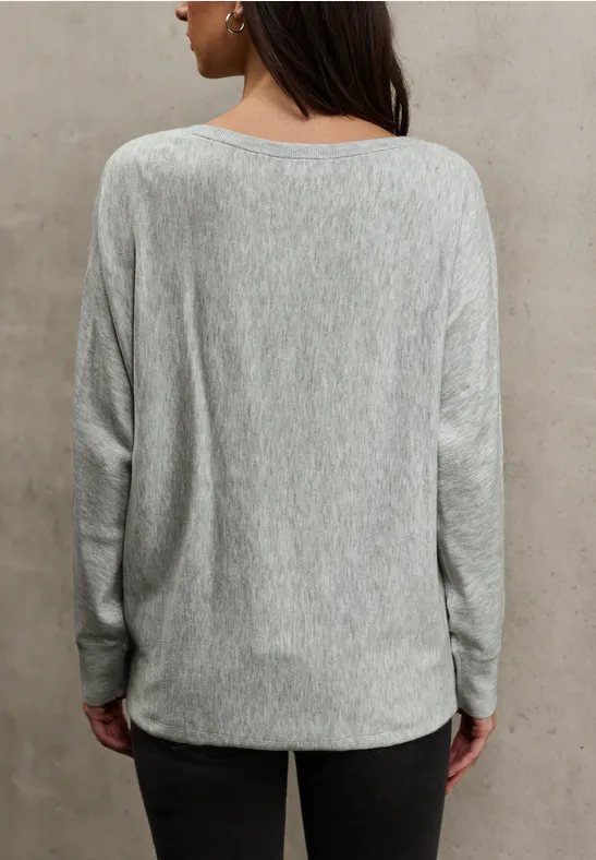 Dolman trui heather grey mel.