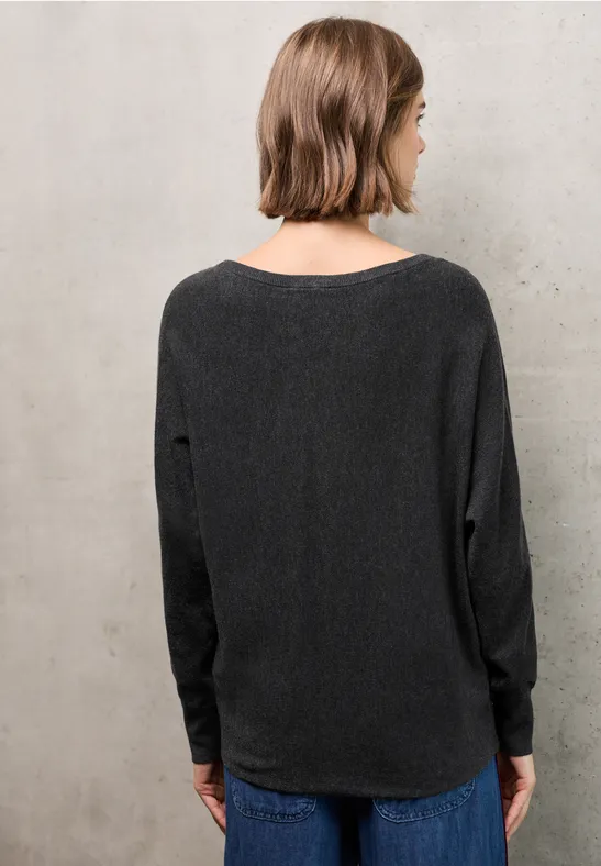 Dolman Pullover industrial grey mel.