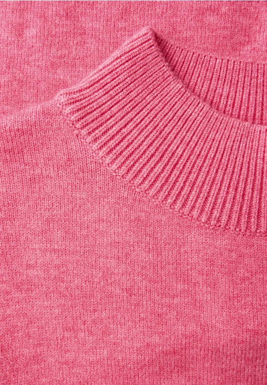 Turtleneck Pullover candy pink mel.