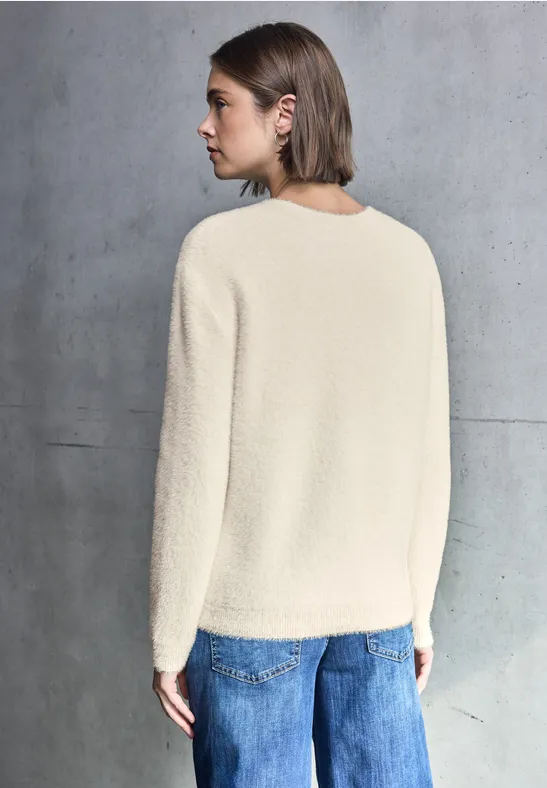 Kuscheliger Rundhalspullover soft beige