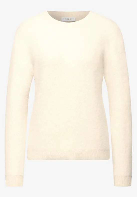 Kuscheliger Rundhalspullover soft beige