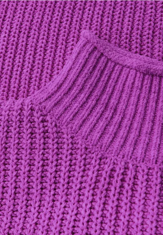 Turtleneck Pullover floral pink