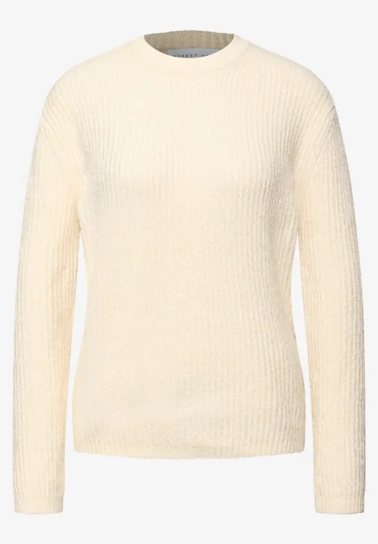Chenille Pullover soft beige