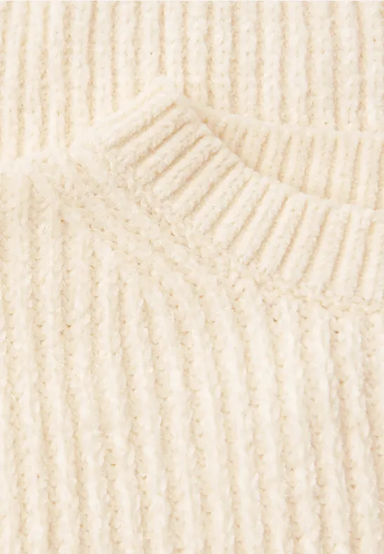 Chenille Pullover soft beige