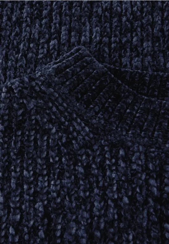 Chenille Pullover amethyst night blue