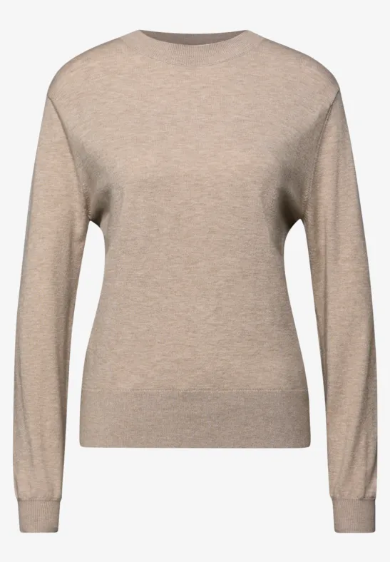 Pullover mit Volumen-Ärmeln buffed beige mel.