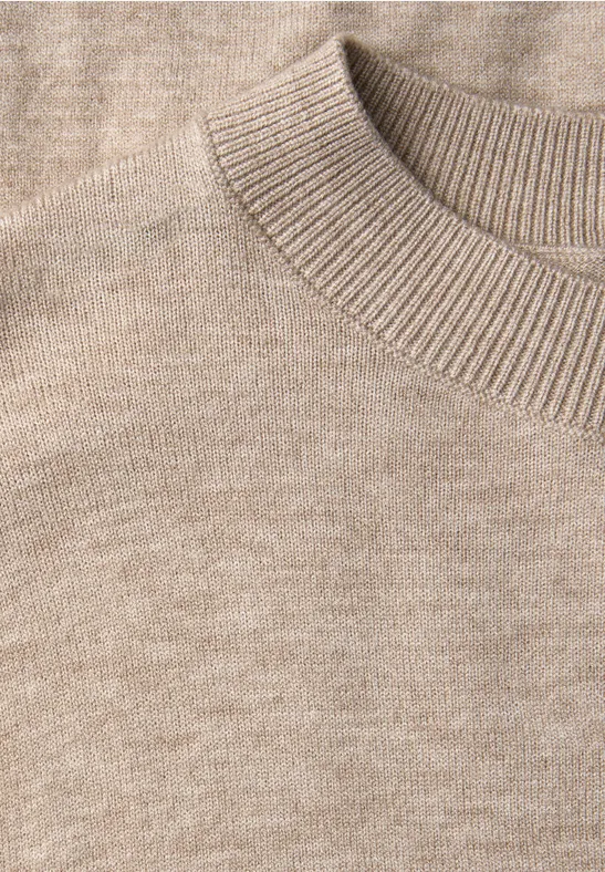 Pullover mit Volumen-Ärmeln buffed beige mel.
