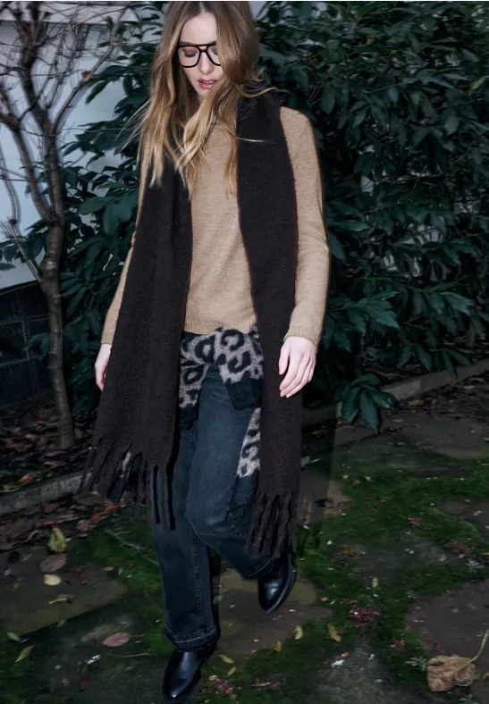 Pullover mit Knopfdetail buffed beige mel.