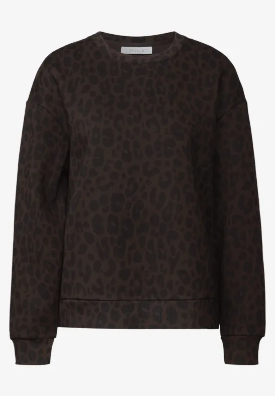 Loose Fit Leo Pullover dark auburn brown