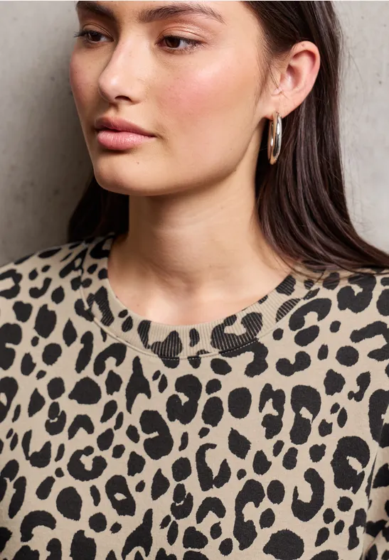 Trui met Loose Fit print null