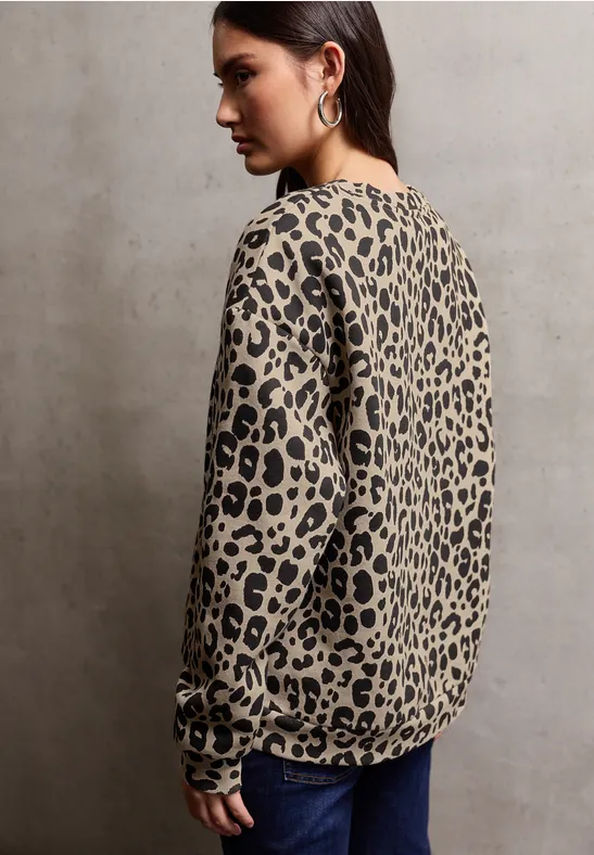Trui met Loose Fit print null