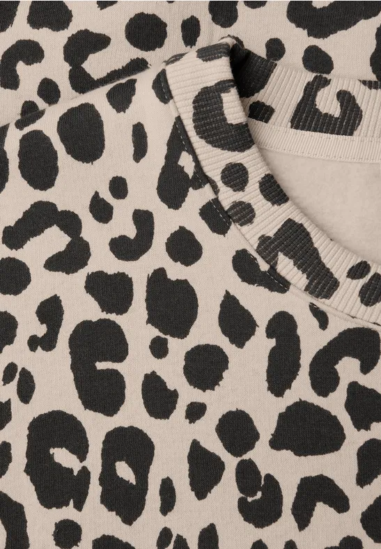 Trui met Loose Fit print null
