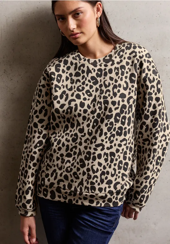 Trui met Loose Fit print null