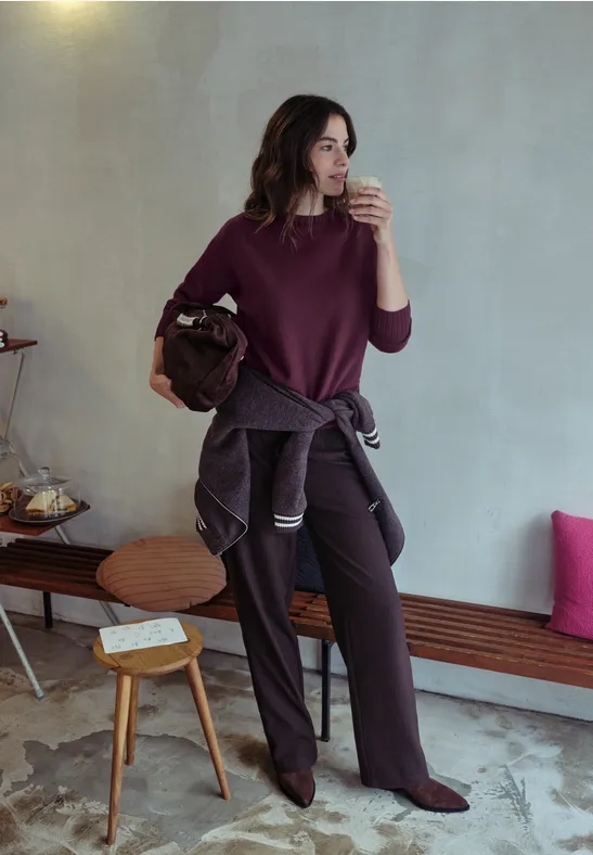 Dolman Pullover royal plum