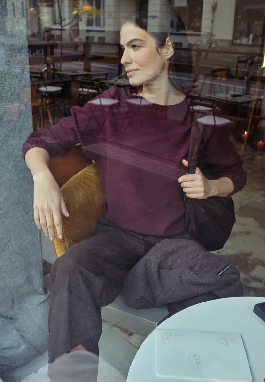 Dolman Pullover royal plum