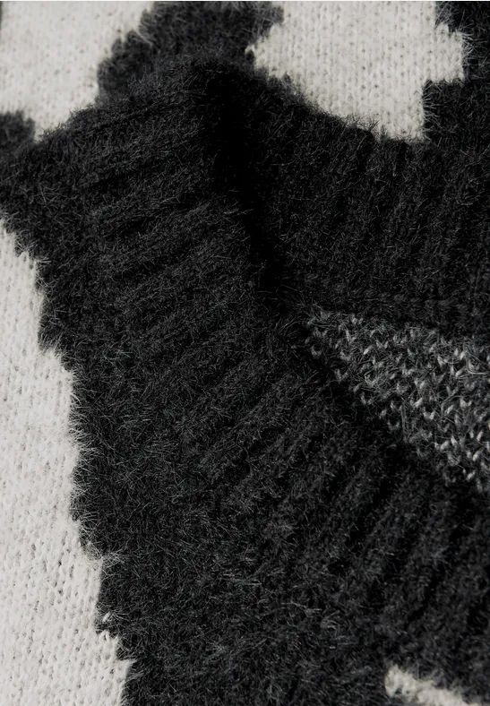Kuscheliger Rundhalspullover Black