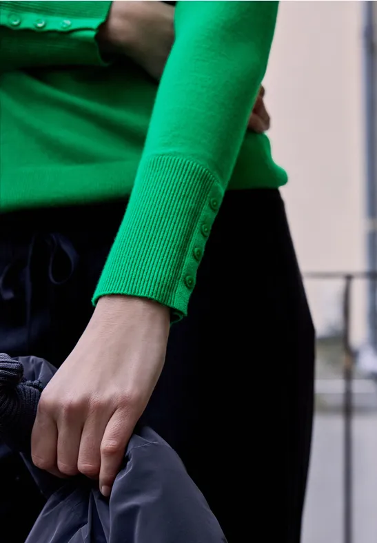 Pull en maille bold green