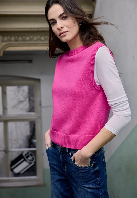 Strickpullunder ultra pink