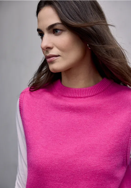 Strickpullunder ultra pink