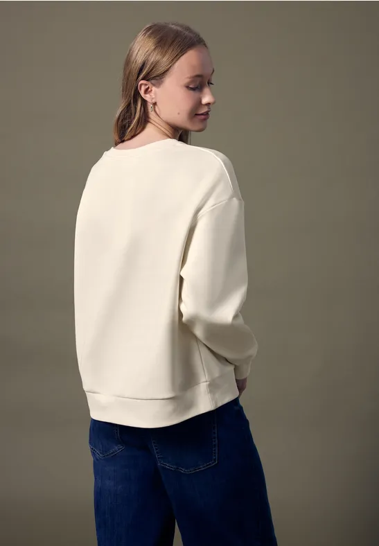 Loose Fit Sweatshirt soft beige