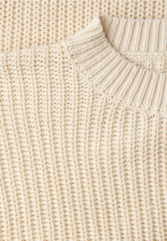Sweter Pointelle soft beige