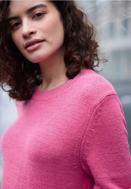 Pull-over en couleur unie blazing berry