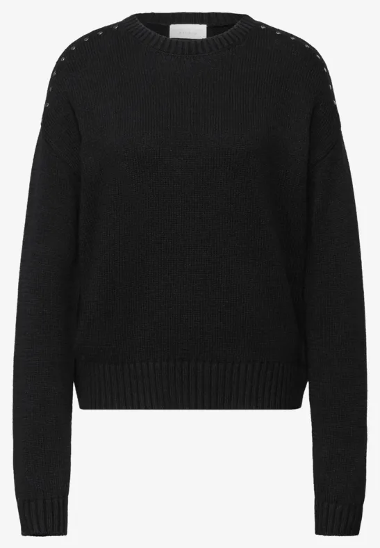 Jumper met klinknagels Black