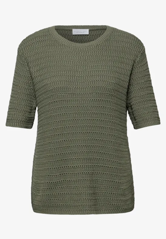 Trui met puntjes Lichen Green