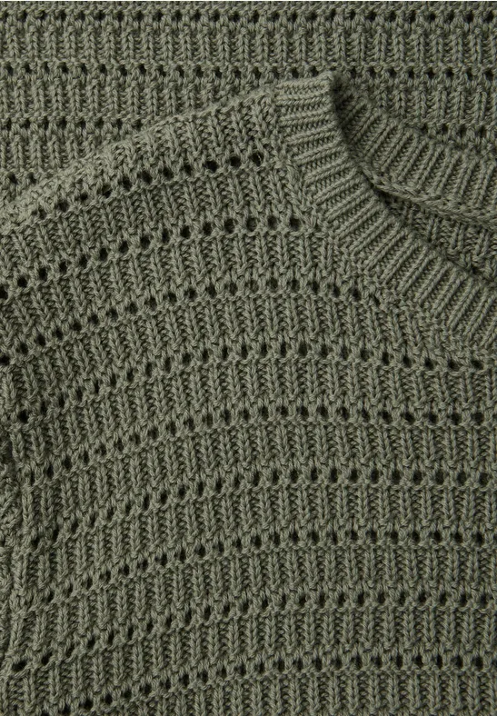 Trui met puntjes Lichen Green