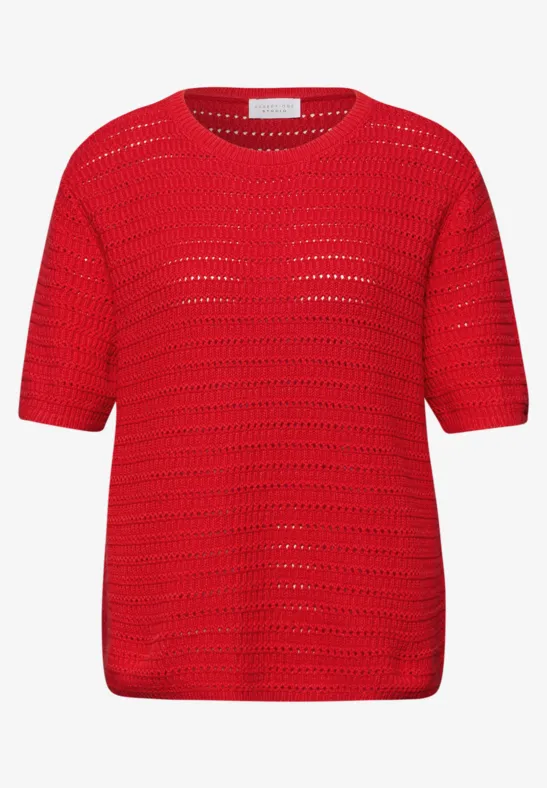 Trui met puntjes torch red