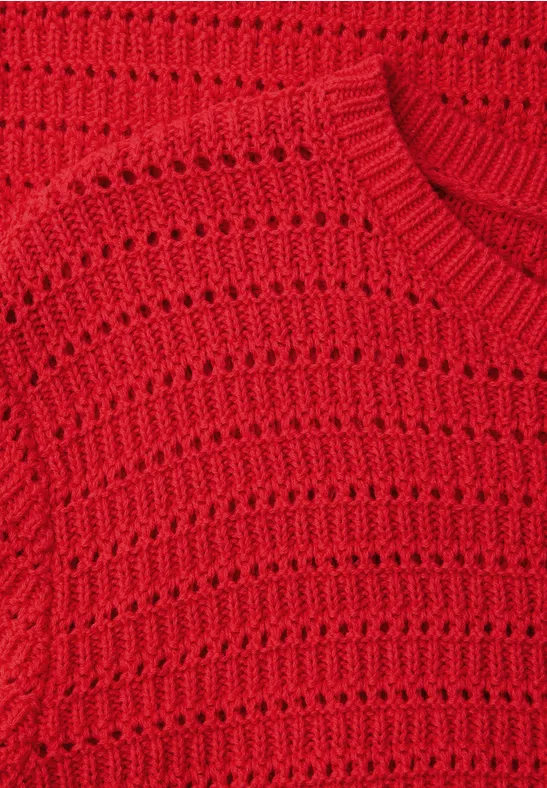 Trui met puntjes torch red