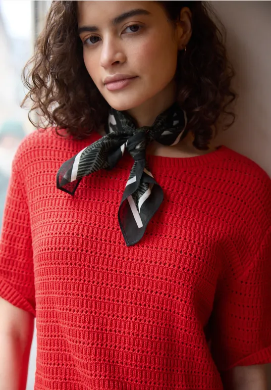 Trui met puntjes torch red