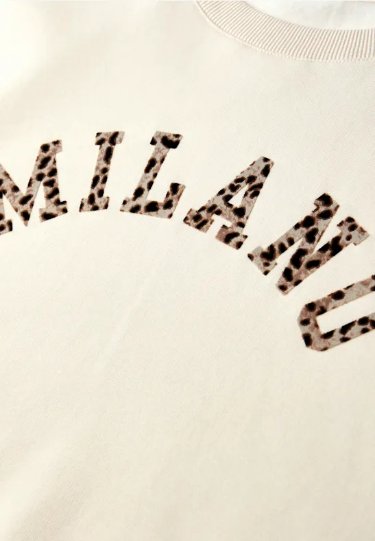 Loose Fit Sweatshirt soft beige