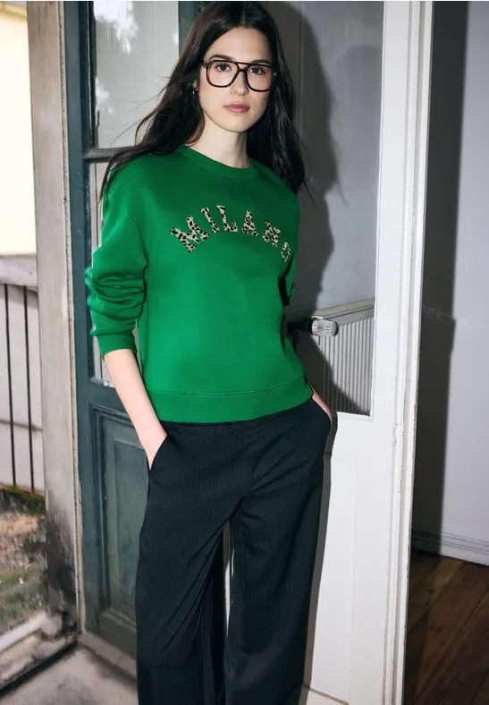 Loose Fit Sweatshirt bold green