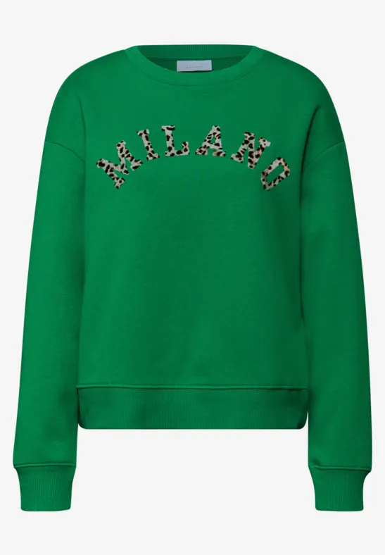 Loose Fit Sweatshirt bold green